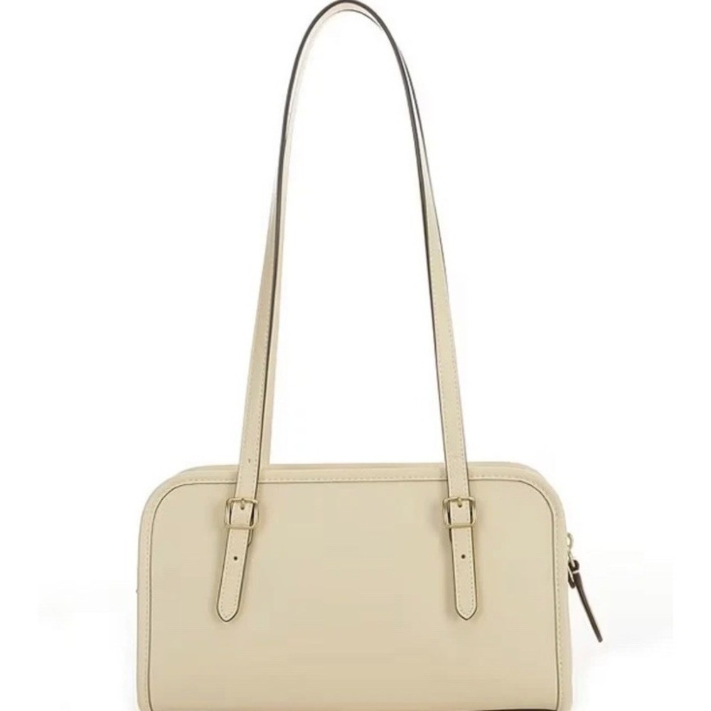 COACH Swing Zip Buckle Detail Satchel Bag in Moon Light Retail $395 - Picture 2 of 9